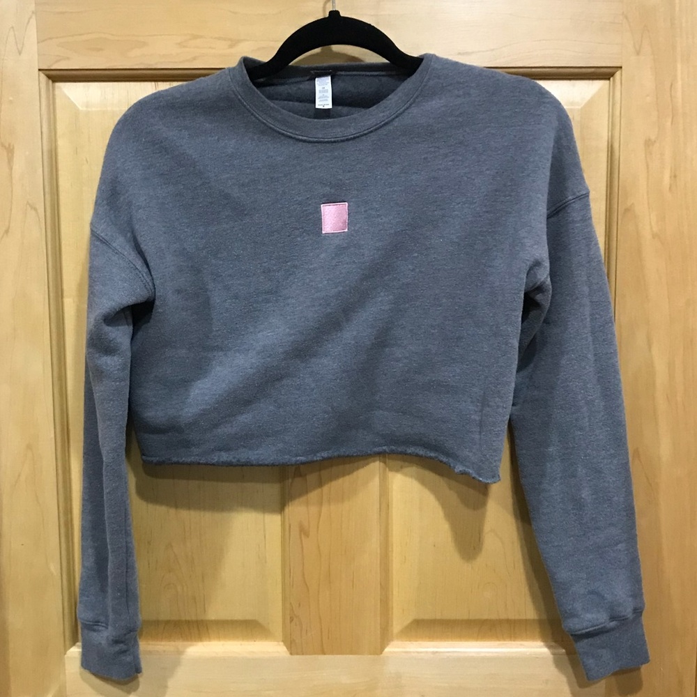 Bad Habit cropped long sleeve sweatshirt